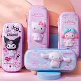 Sanrio Zipped Pencil Case Kawaii Hello Kitty Cinnamoroll My Melody Anime - Tophatter Daily Deals