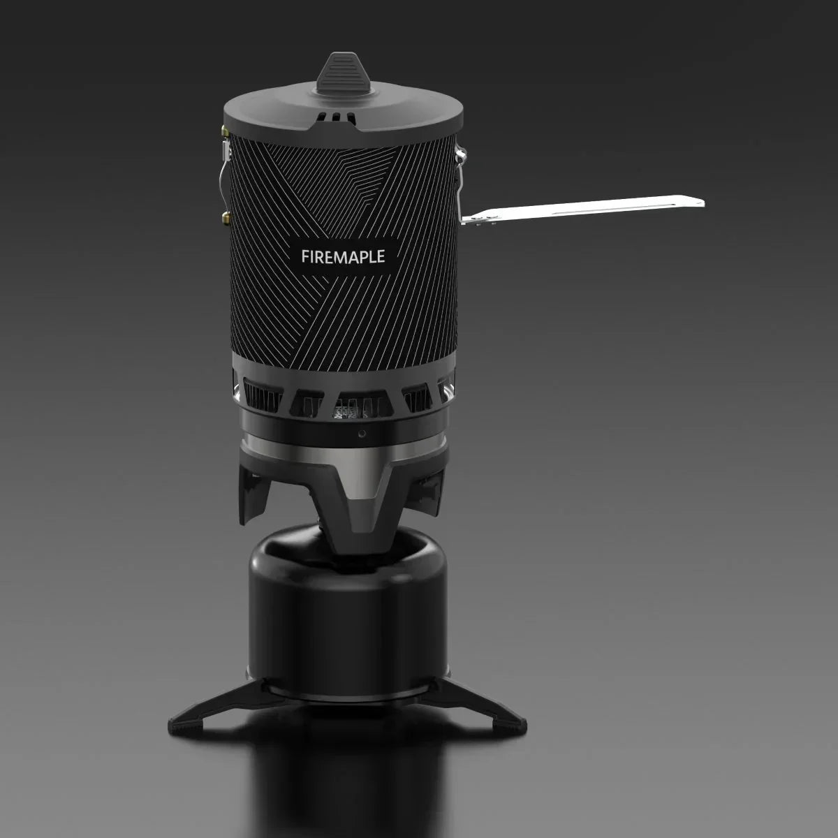 All-in-One Camping Stove with Piezo Ignition Black Camp Cooking - Tophatter Daily Deals