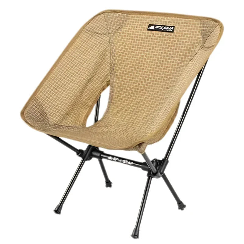 Portable Ultralight Camping Chair Khaki Camp Furniture - Tophatter Daily Deals