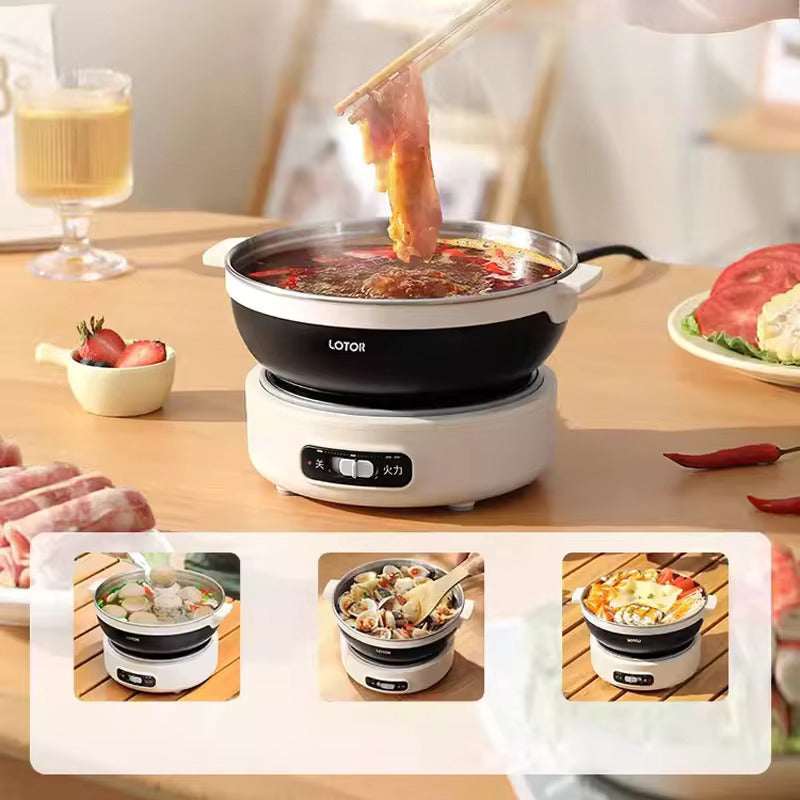 Portable Folded Electric Cooking Pot Electric Cooking Pots - Tophatter Daily Deals