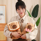 Kawaii Snack Attack: Hamburger Capybara Dog Pig Capibaras Pizza Bubble Tea Cushion Plush Animals - Tophatter Daily Deals
