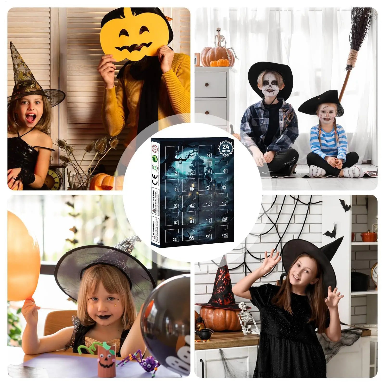 Halloween Advent Calendar 24 Days Tabletop Decor Collectible - Tophatter Daily Deals