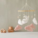 Wooden Crib Mobile Felt Bear Musical Newborn Sensory Toys - Tophatter Daily Deals