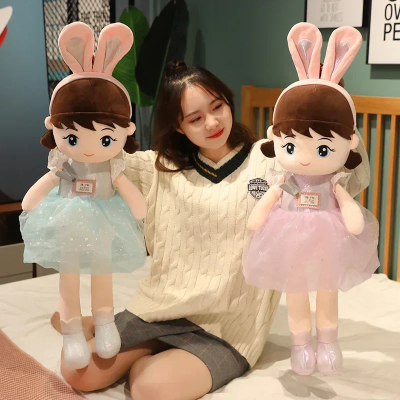 Kawaii Plush Girl Dolls with Rabbit Ears Mythical - Tophatter Daily Deals