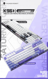 Wireless Low Profile Mechanical Keyboard 98 Keys PBT - Tophatter Daily Deals