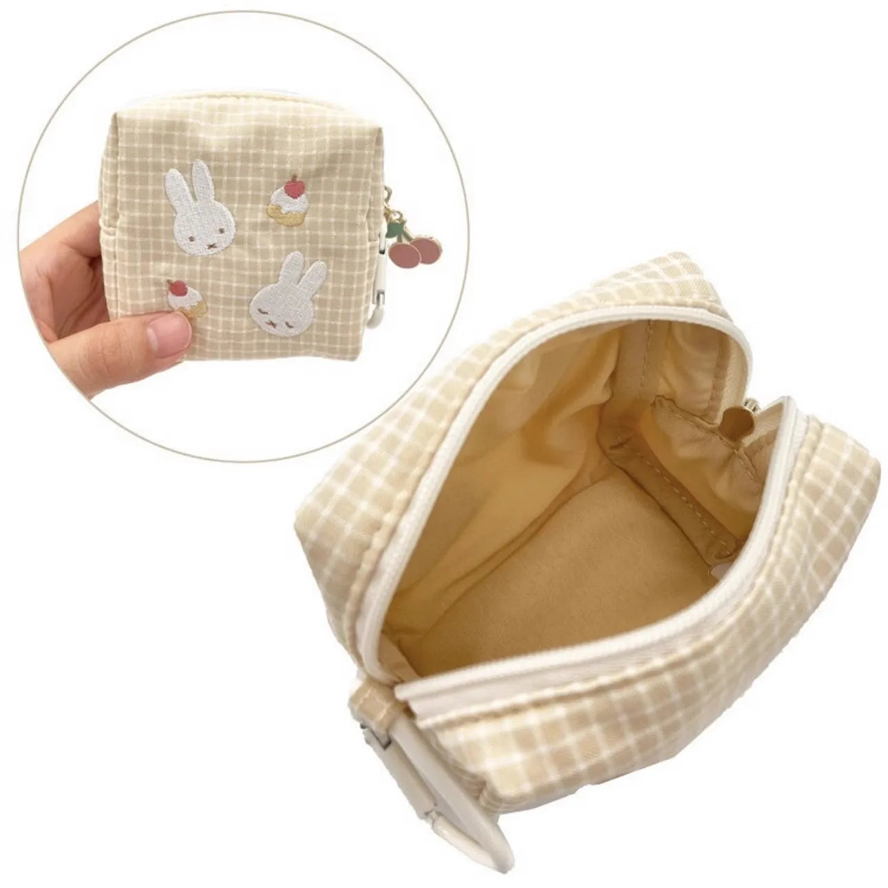 Miffy Embroidered Zipped Makeup Bag Animals - Tophatter Daily Deals
