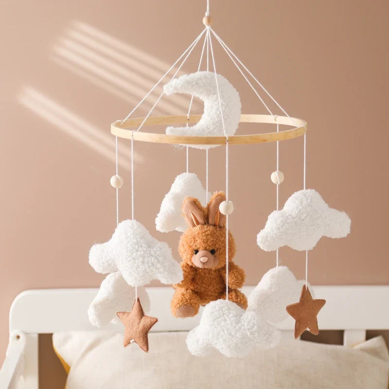 Baby Crib Mobile Wooden Nursery Newborn Sensory Toys - Tophatter Daily Deals