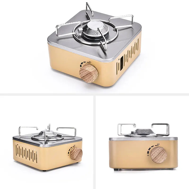 Camping Gas Stove 2800W Khaki Camp Cooking - Tophatter Daily Deals