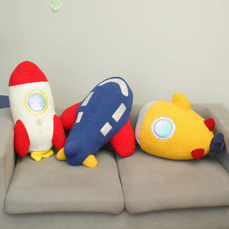 Rocket Spaceship Plane Aeroplane Flight Ship Plush Galaxy Toy Submarine Travel Outer Space - Tophatter Daily Deals