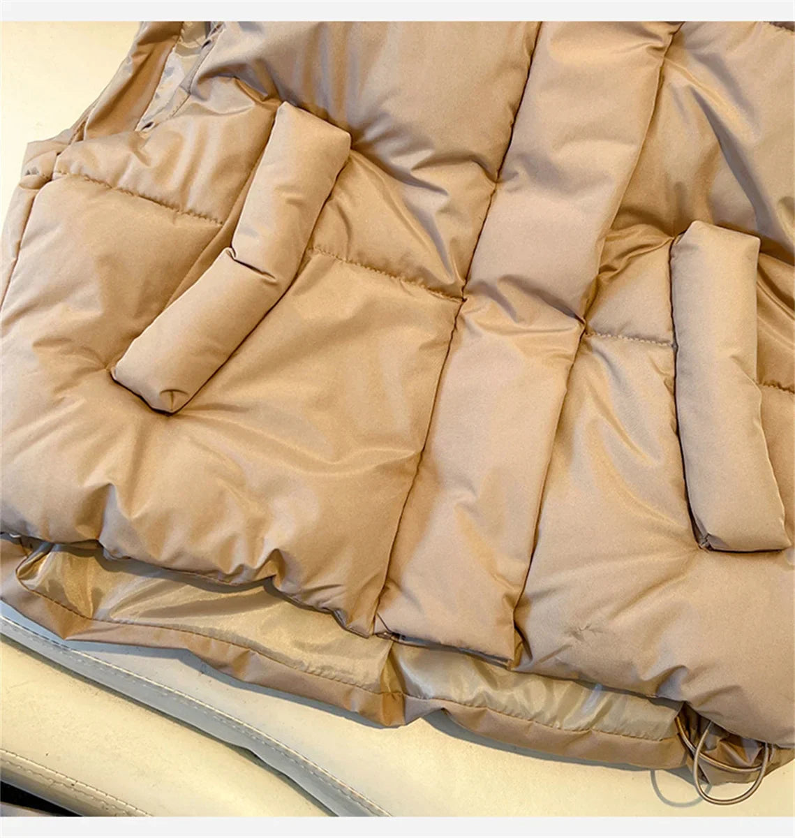 Warm Women Short Down Vest - Stand-Up Collar, Winter - Tophatter Daily Deals