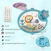 Musical Baby Mobile Projection Remote Newborn Sensory Toys - Tophatter Daily Deals