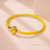 Four Leaf Clover Braided Leather Lucky Bracelet Gift Yellow CHINA - Tophatter Daily Deals