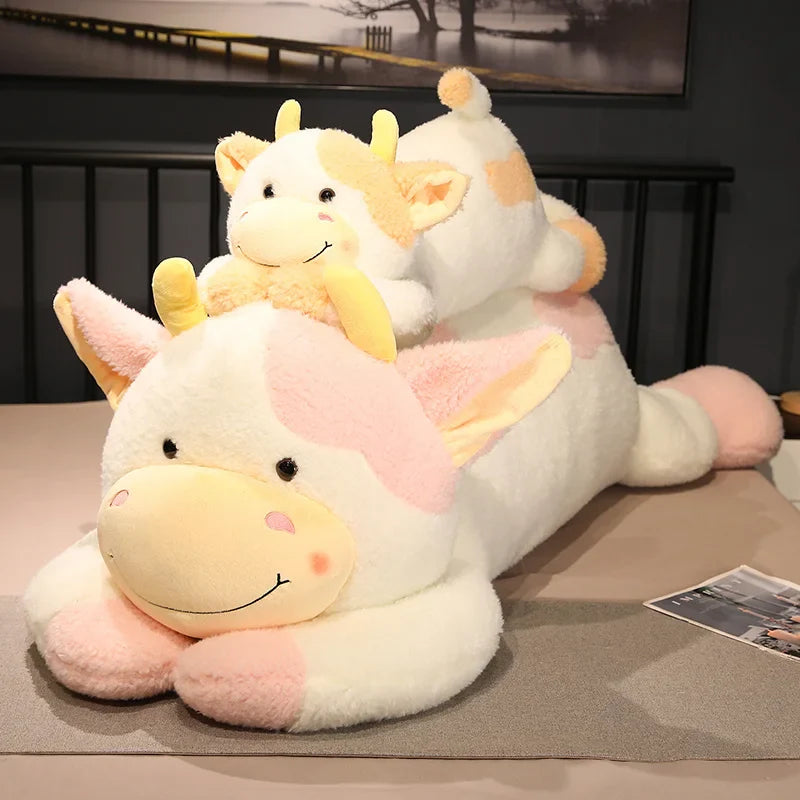 Milk Dairy Cow Plush Toy Stuffed Animal Cattle Animals - Tophatter Daily Deals