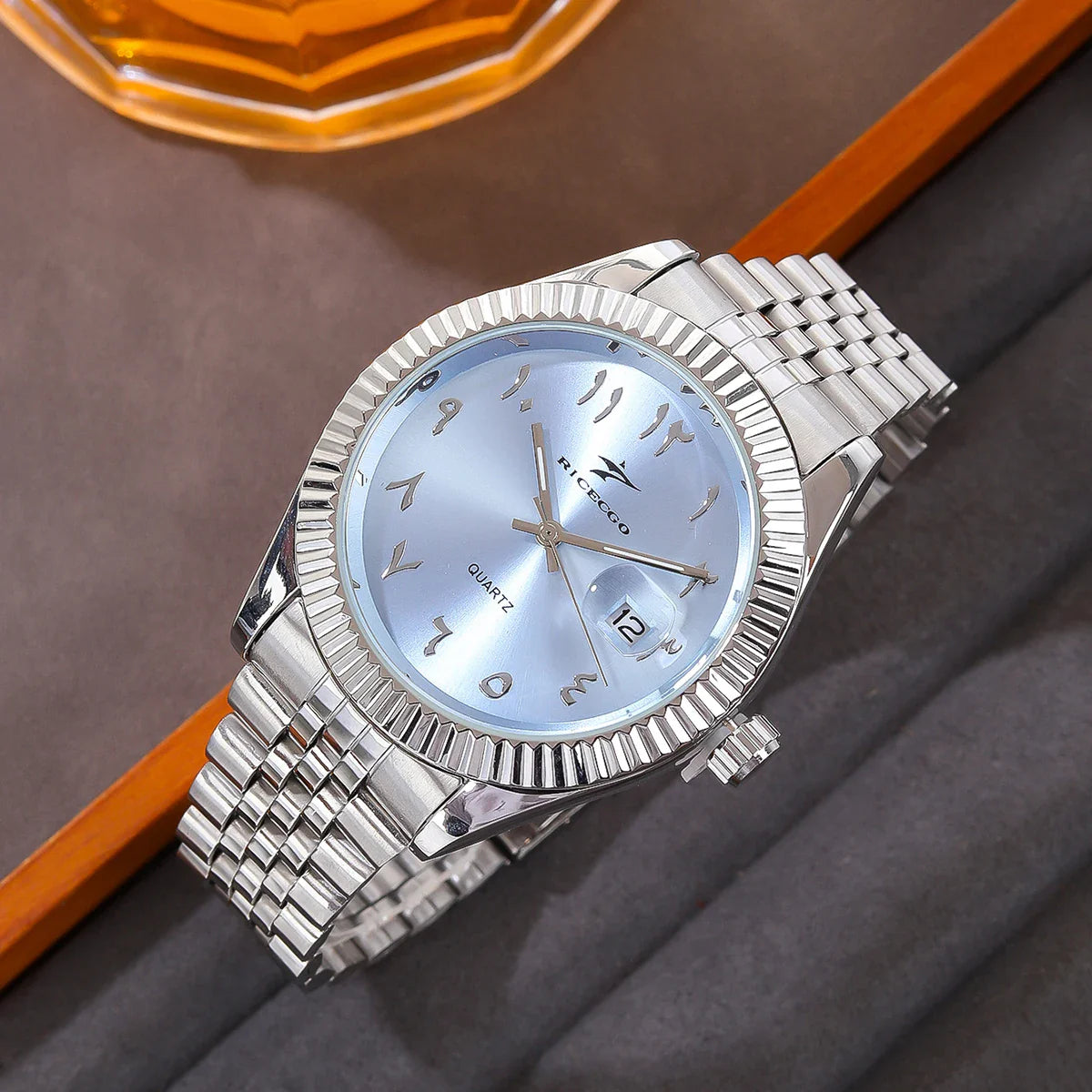 Men's Stainless Steel Date Watch Casual Business Style Blue - Tophatter Daily Deals