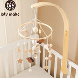 Wooden Rabbit Crib Mobile Newborn Sensory Toys Soft - Tophatter Daily Deals