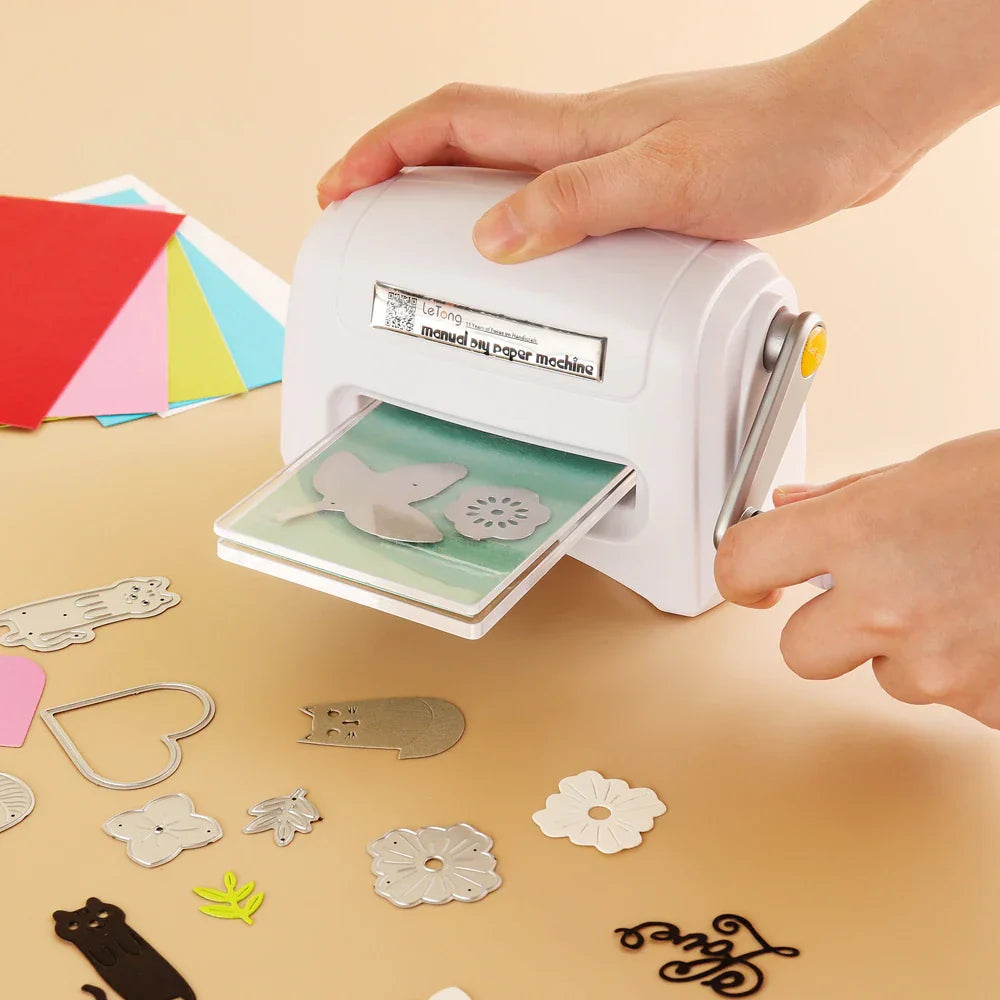 Die Cutting Machine Mini Handheld For DIY Scrapbooking - Tophatter Daily Deals
