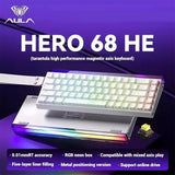 Mechanical 60 Percent Magnetic Switch Gaming Keyboard 8KHz Line White - Tophatter Daily Deals