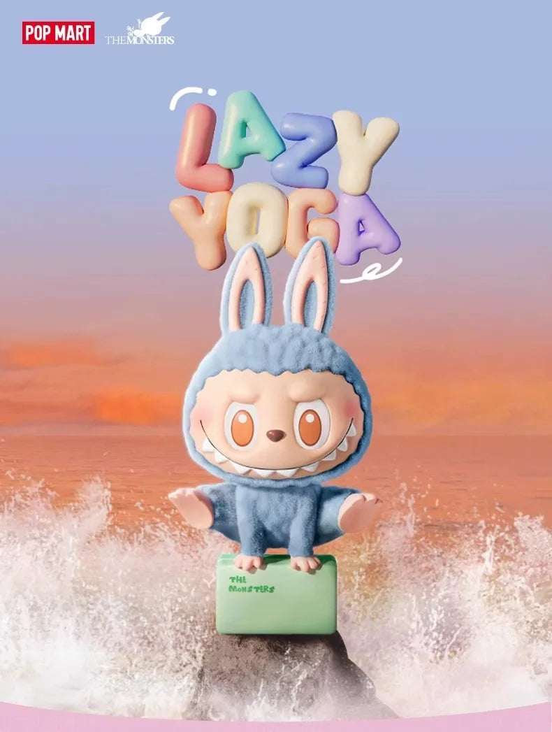 Genuine Pop Mart Labubu The Monsters Lazy Yoga Series Figures Mythical - Tophatter Daily Deals