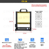 Open Frame Aluminum PC Case Rack EATX Water Cooling ITX 26 - Tophatter Daily Deals