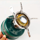 Camping Gasoline Stove with Silencer Green Camp Cooking - Tophatter Daily Deals