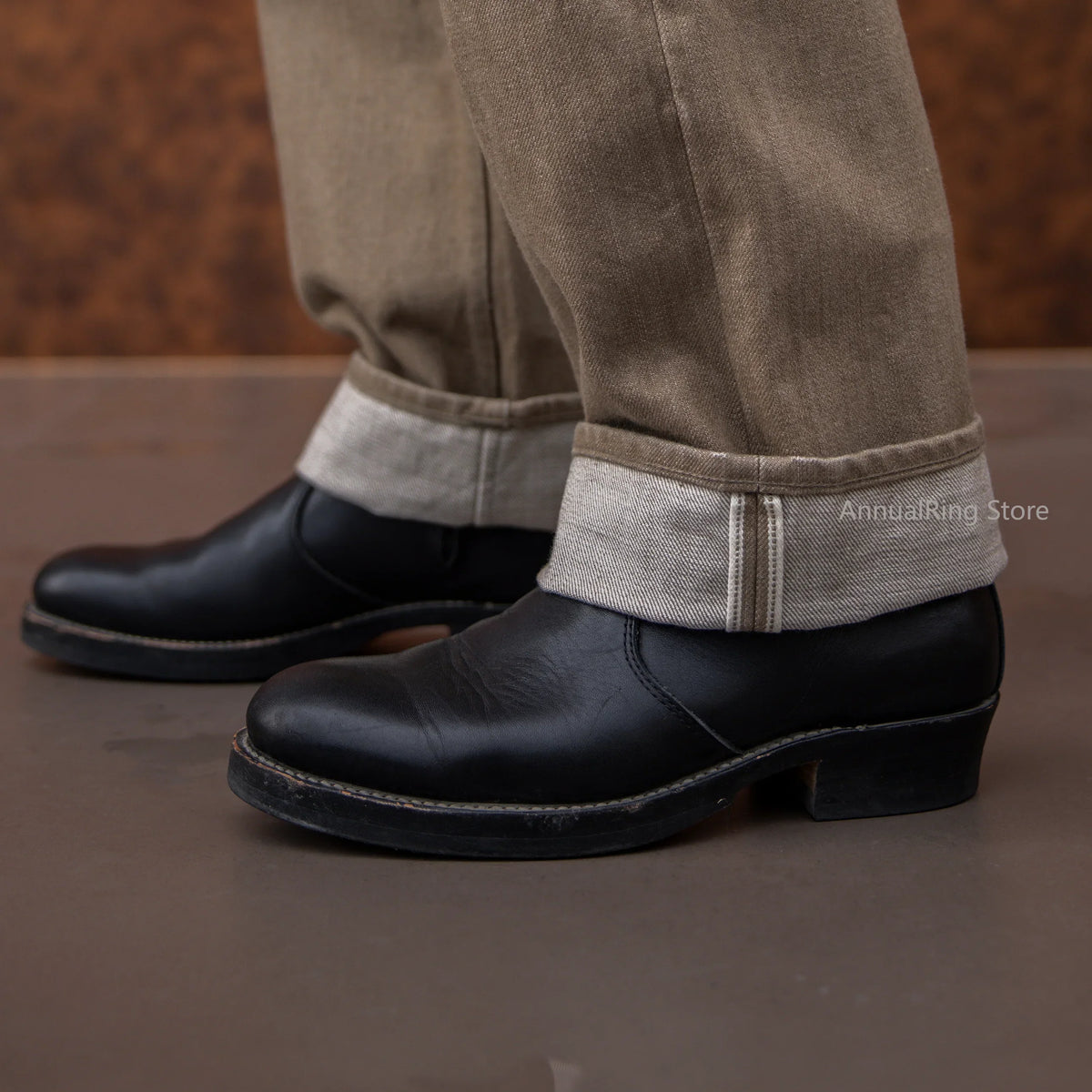 Durable Relaxed Men's Straight Jeans - Loose Selvedge Casual - Tophatter Daily Deals