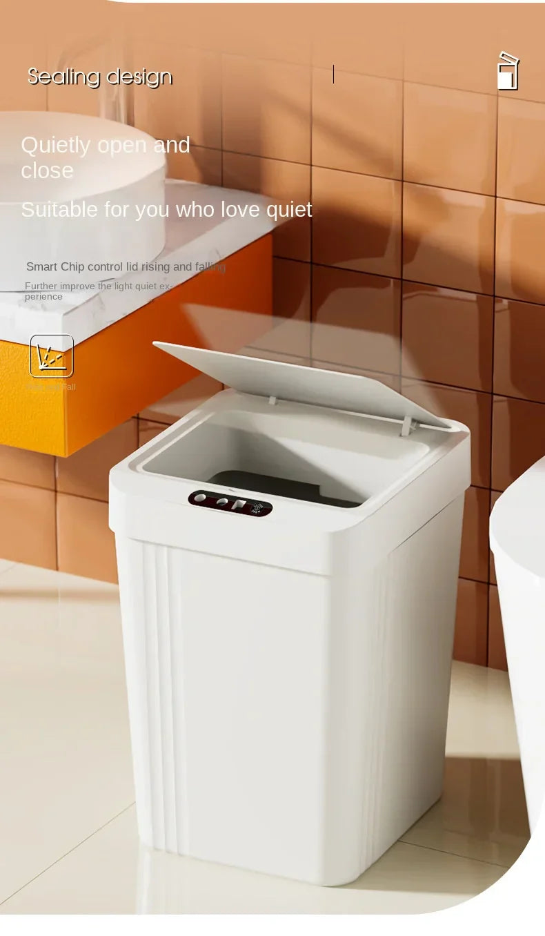 Sensor Trash Can Automatic Waste Bin Home 2025 Hands Free - Tophatter Daily Deals