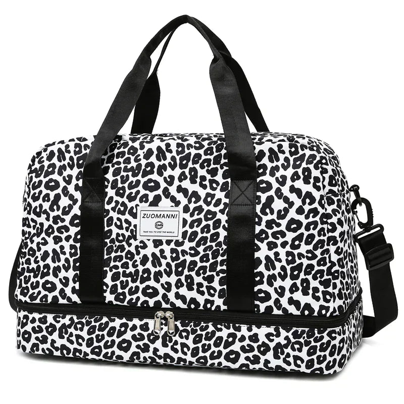 Women's Carry-On Travel Bag (Leopard) Luggage & Bags > Duffel Bags > Gym Duffel Bags - Tophatter Daily Deals