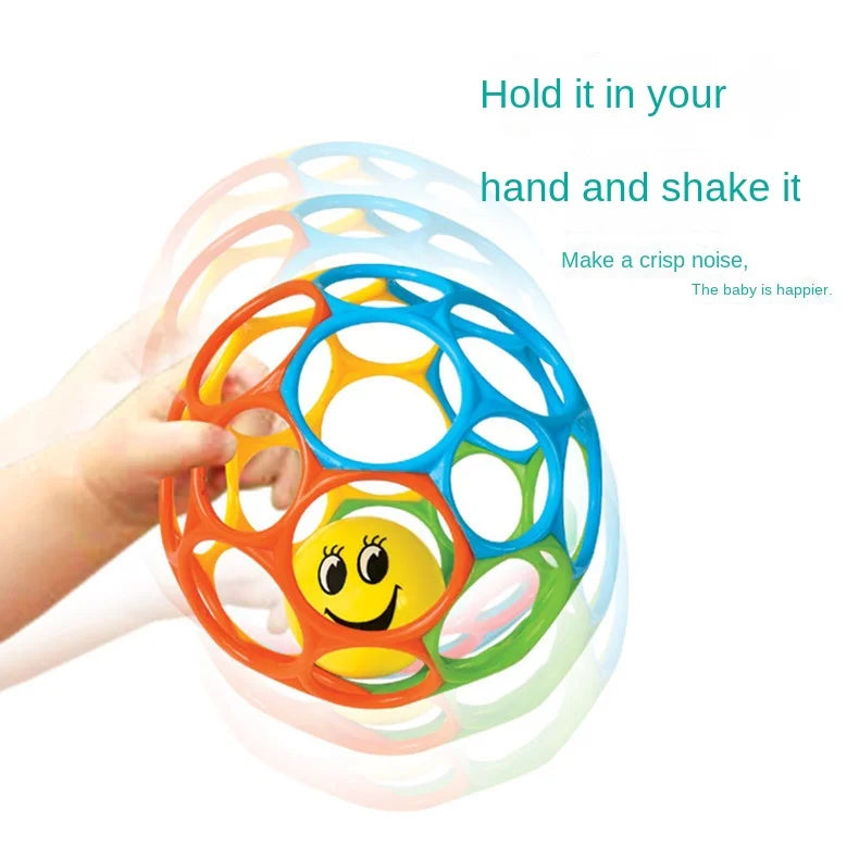 Baby Rattle Teether Ball Newborn Sensory Toys Soft Safe - Tophatter Daily Deals