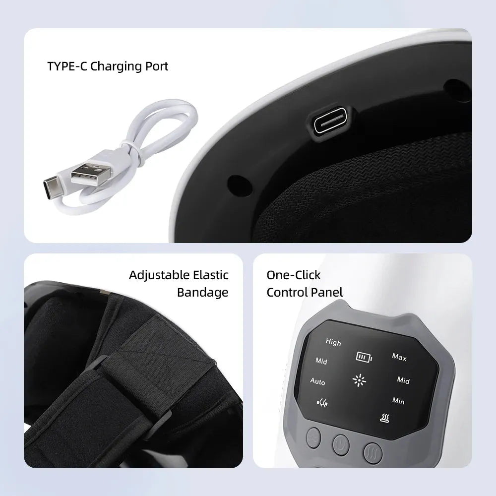 Cordless Knee Massager Infrared and Vibration Knee Pain Relief for Swelling Stiff Joints Stretched Ligament and Muscles Injuries - Tophatter Daily Deals