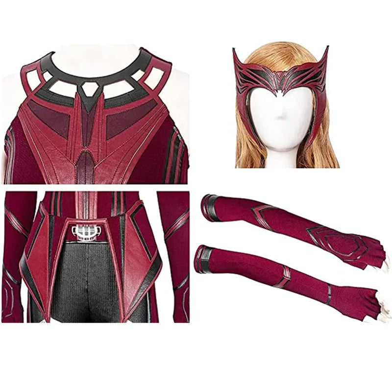 Scarlet Witch Cosplay Full Set Costume Cloak Pants - Tophatter Daily Deals