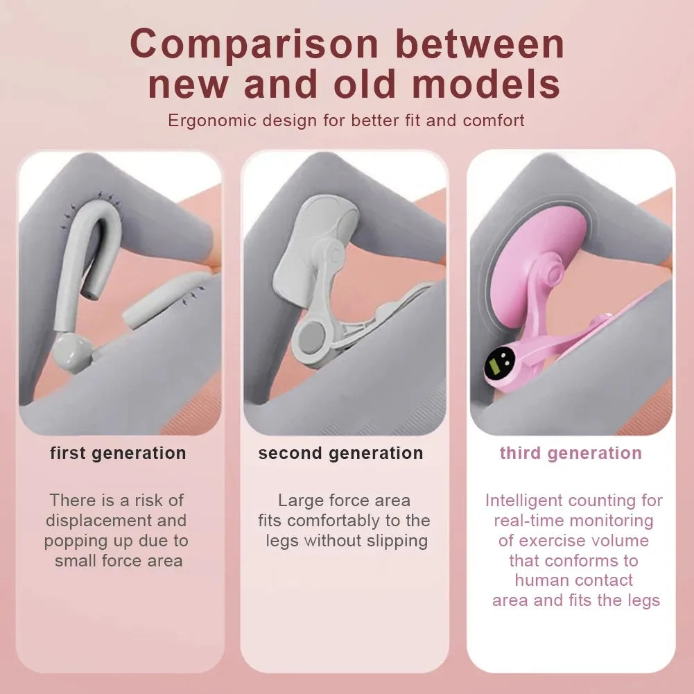 Smart Counting Pelvic Floor Thigh Trainer Recovery Pink Fitness - Tophatter Daily Deals
