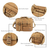 Tactical MOLLE Shoulder Bag Oxford Handbag Khaki Duffel Bags - Tophatter Daily Deals