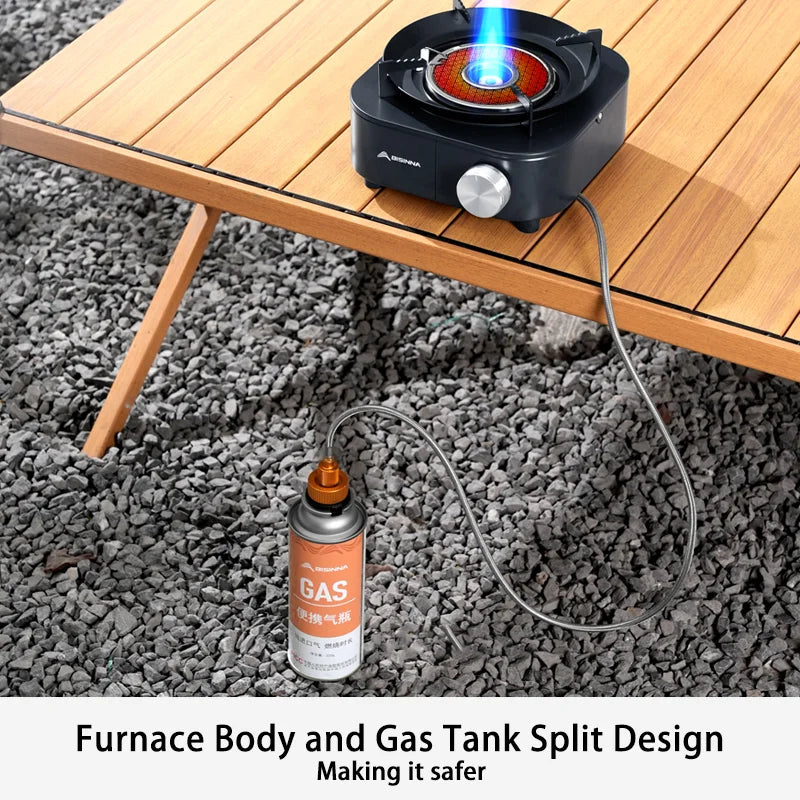 4000W High-Power Infrared Gas Stove Dark Blue Camp Cooking - Tophatter Daily Deals