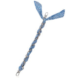 FashionStix Luxury Songbird Silk Satin scarf with Chain Wrist Strap with Clip Holder Accessories - Tophatter Daily Deals