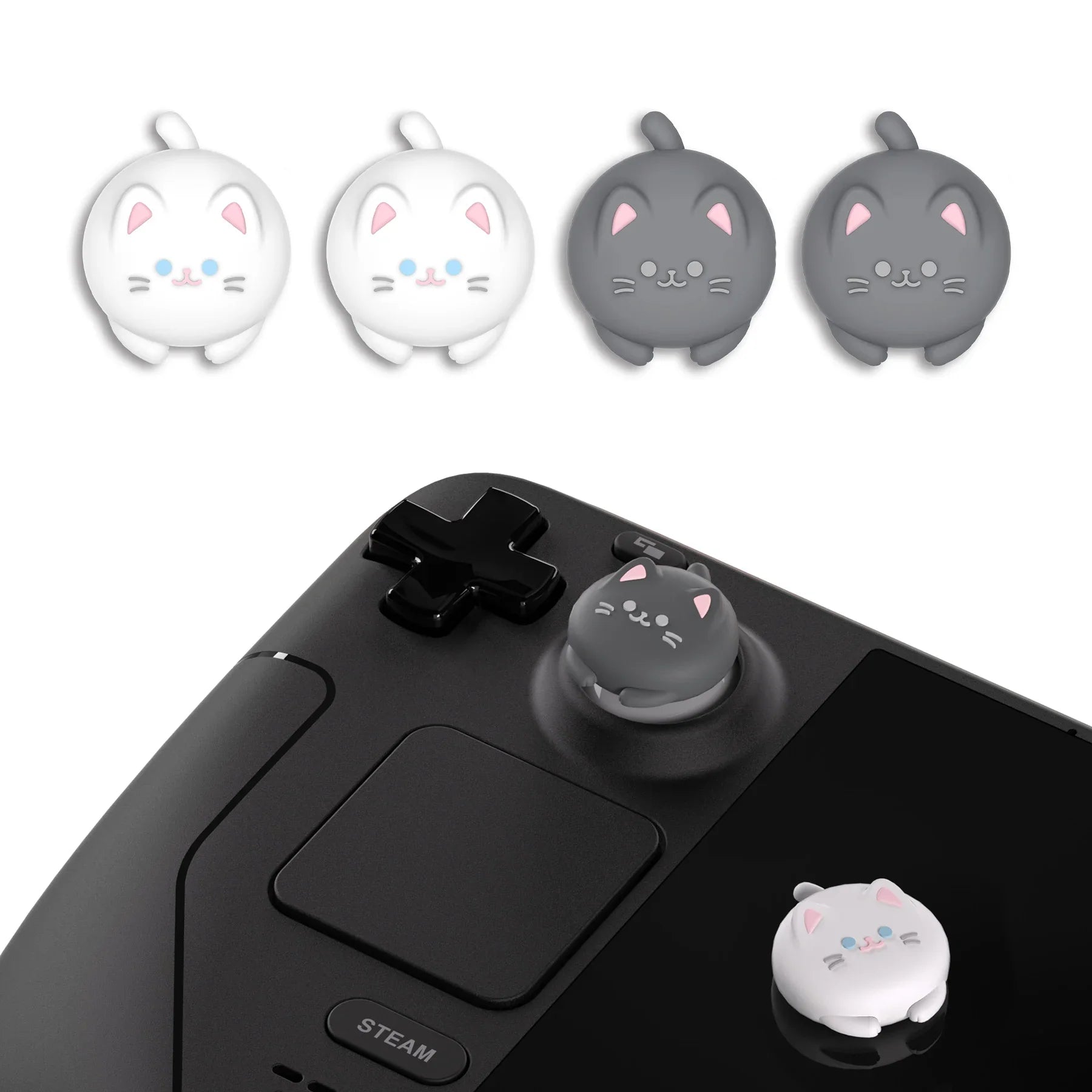 Thumb Grip Caps Cat Joystick Covers Steam Deck PS Portal - Tophatter Daily Deals