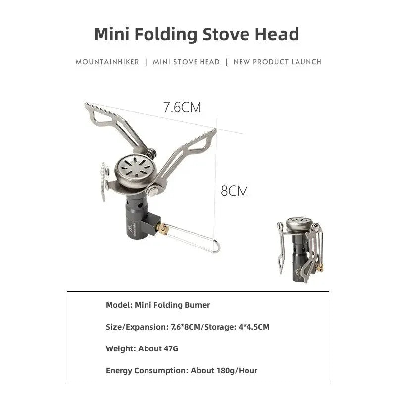 Mini Camping Gas Stove 2500W Silver Camp Cooking - Tophatter Daily Deals