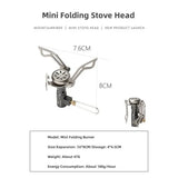 Mini Camping Gas Stove 2500W Silver Camp Cooking - Tophatter Daily Deals