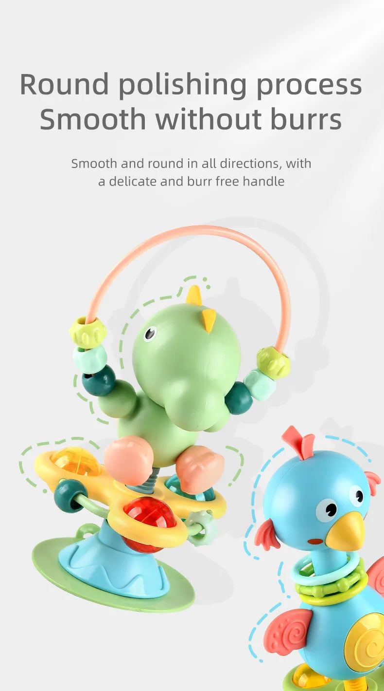 Baby Soothing Rattle Suction Cup Newborn Sensory Toys - Tophatter Daily Deals