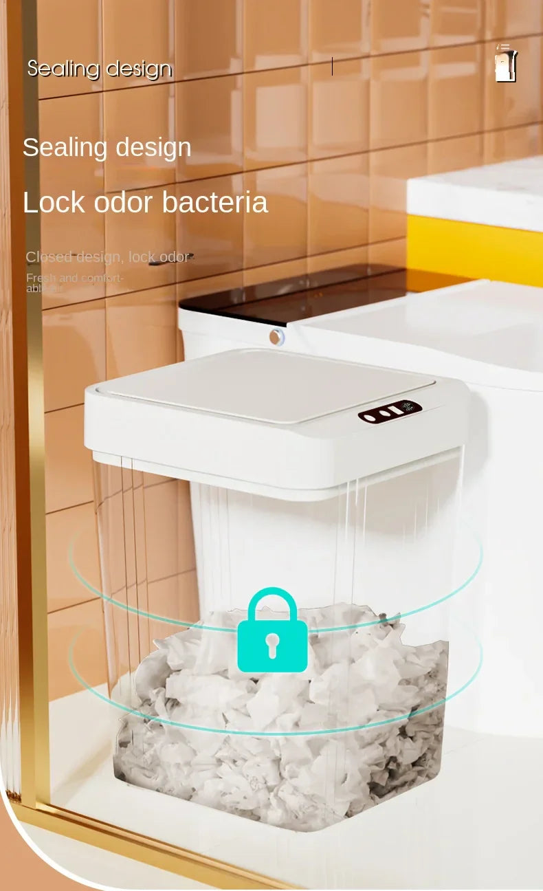 Sensor Trash Can Automatic Waste Bin Home 2025 Hands Free - Tophatter Daily Deals