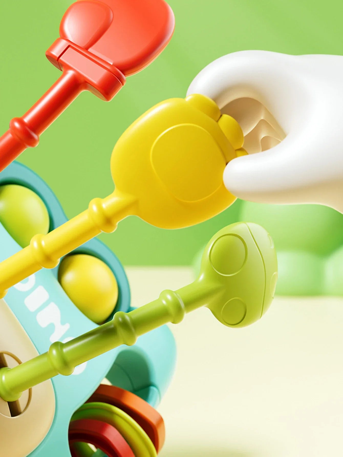 Montessori Dinosaur Pull Toy Newborn Sensory Toys Teether - Tophatter Daily Deals