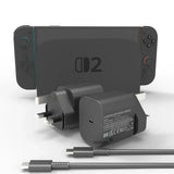 60W USB C Fast Charger Cube With EU US UK Plugs For Switch2 - Tophatter Daily Deals