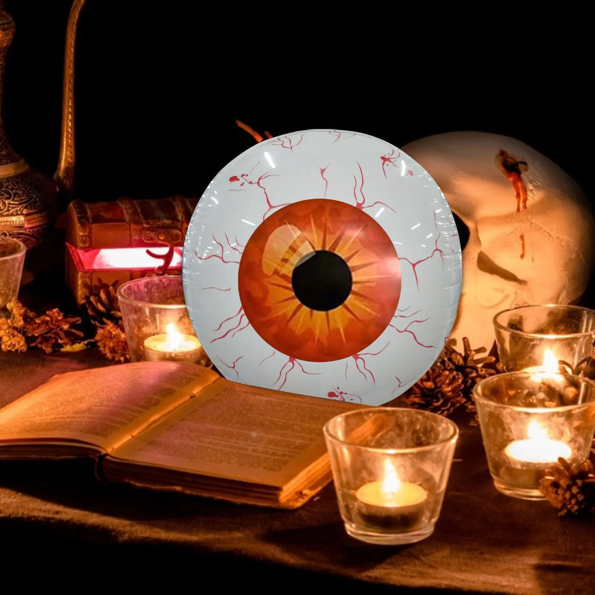 Halloween Inflatables Bloodshot Eyeball Yard Decor 2025 - Tophatter Daily Deals