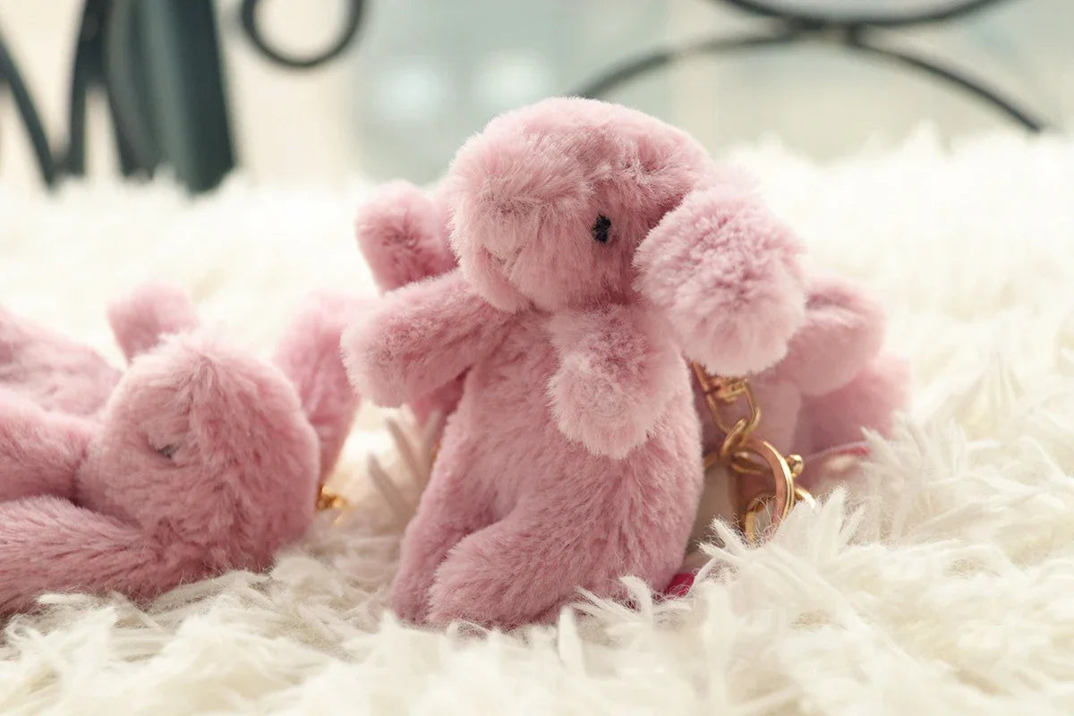 Rabbit Plush Keychain Cute Bunny Bag Charm Soft Gift - Tophatter Daily Deals