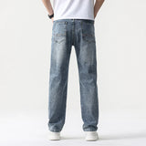 Oversized Men’s Wide Leg Jeans - Straight Lyocell, Casual - Tophatter Daily Deals