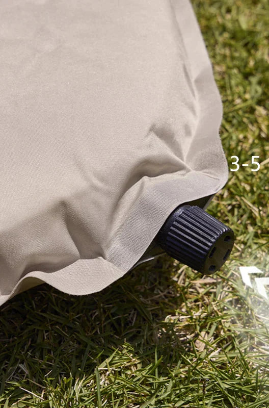 Self-Inflating Air Mattress 3cm Thick Folding Mat Khaki Camping & Hiking - Tophatter Daily Deals