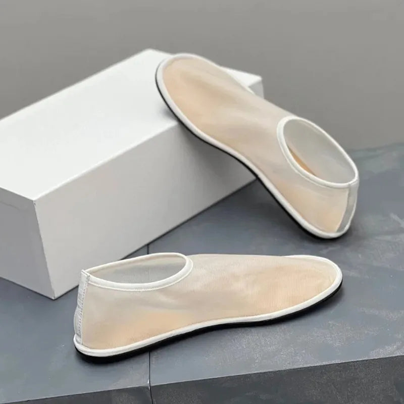 Breathable Women Mesh Ballet Flats - Slip On, For Summer - Tophatter Daily Deals