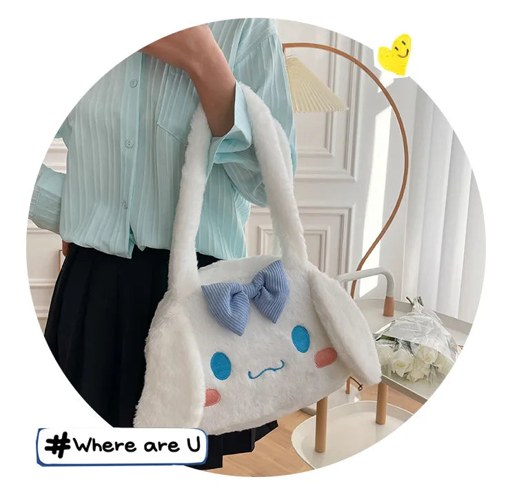Sanrio Plush Cinnamoroll My Melody Kuromi Tote Shoulder Bag Anime - Tophatter Daily Deals