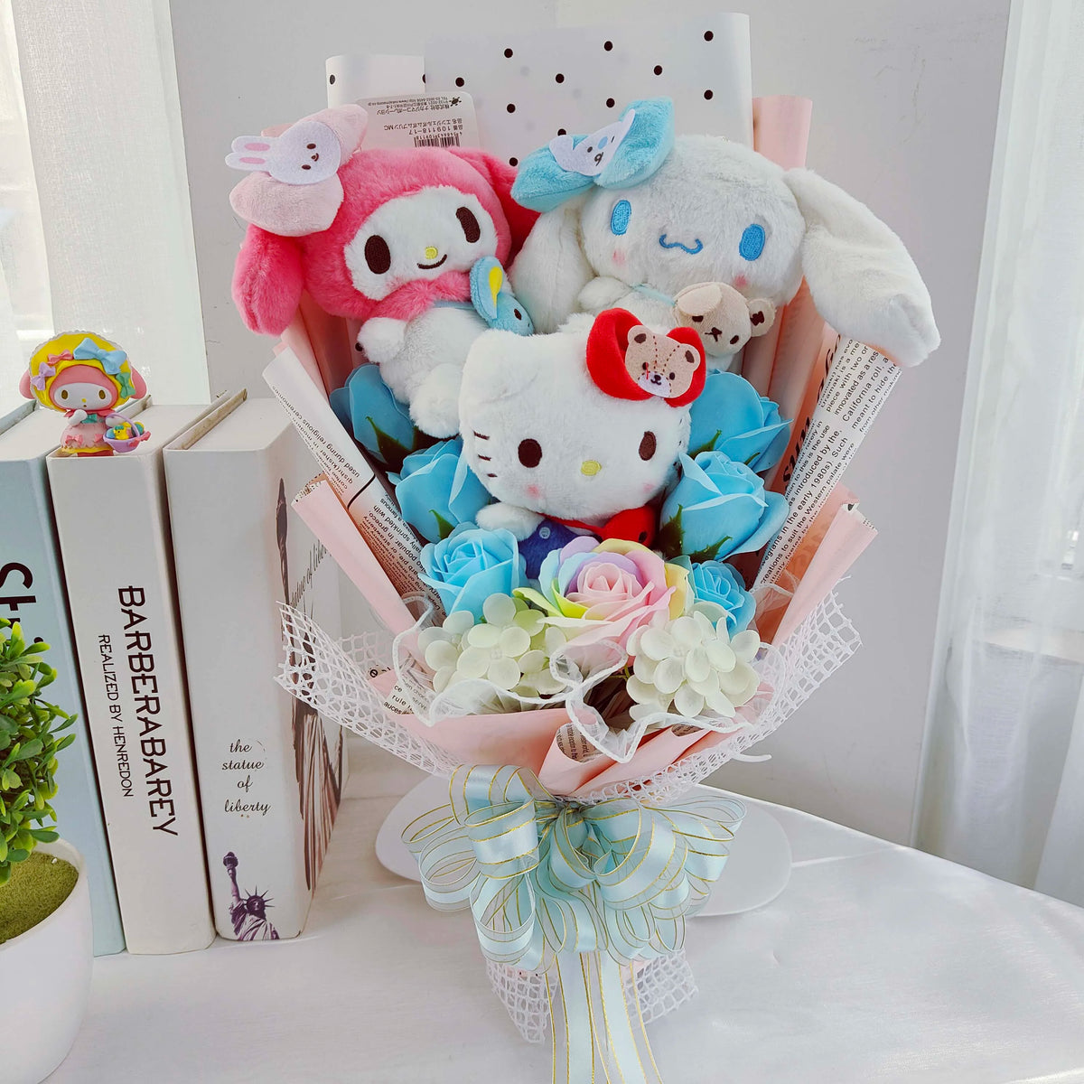 Sanrio Plush Bouquet My Melody Kuromi Cinnamoroll Hello Kitty Flowers - Tophatter Daily Deals