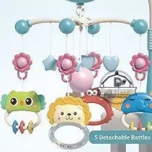 Musical Crib Mobile Newborn Sensory Toys Light Projector - Tophatter Daily Deals