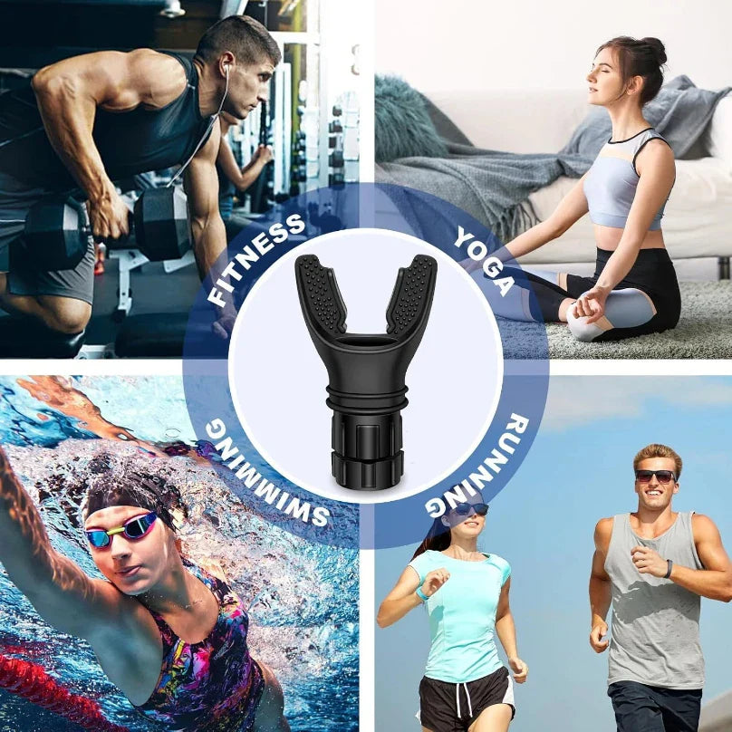 Breathing Trainer Lung Exerciser Adjustable Resistance - Tophatter Daily Deals